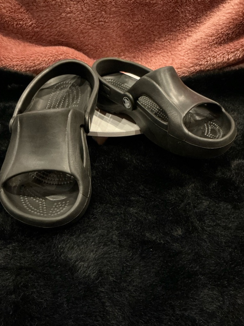 CROCS Black Classic Clog Sandals Size 7